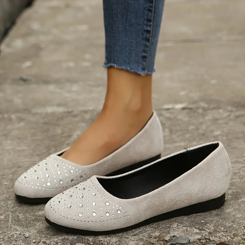 Clearance Sale 60% OFF -Women's Rhinestone Flat Shoes