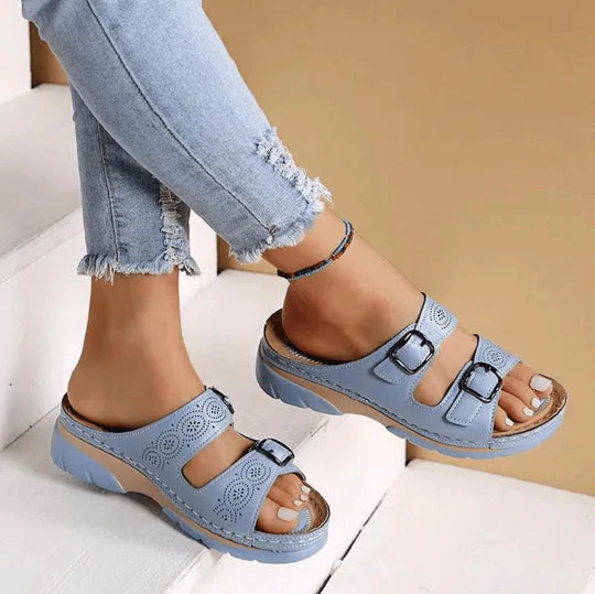 Women's Cowhide Ergonomiska Sandal