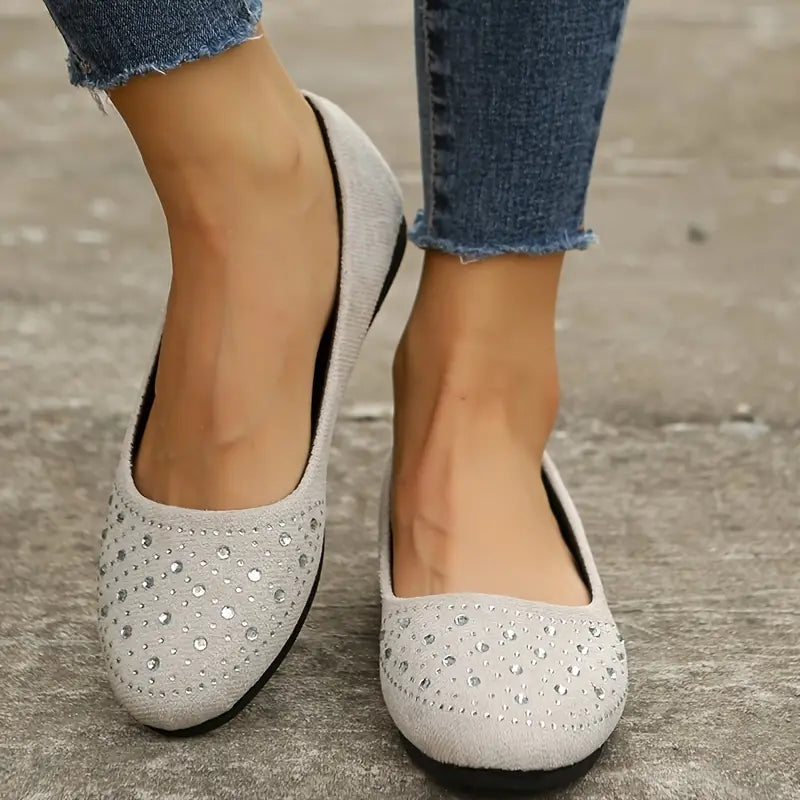 Clearance Sale 60% OFF -Women's Rhinestone Flat Shoes