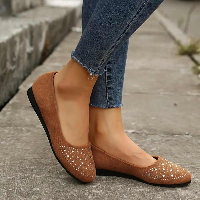 Clearance Sale 60% OFF -Women's Rhinestone Flat Shoes