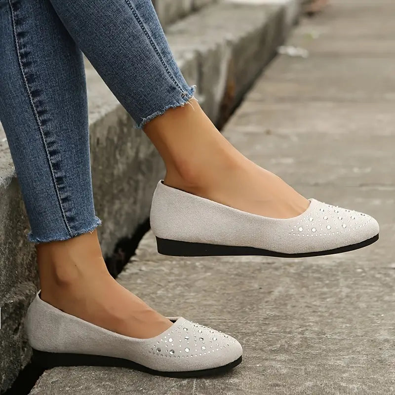 Clearance Sale 60% OFF -Women's Rhinestone Flat Shoes