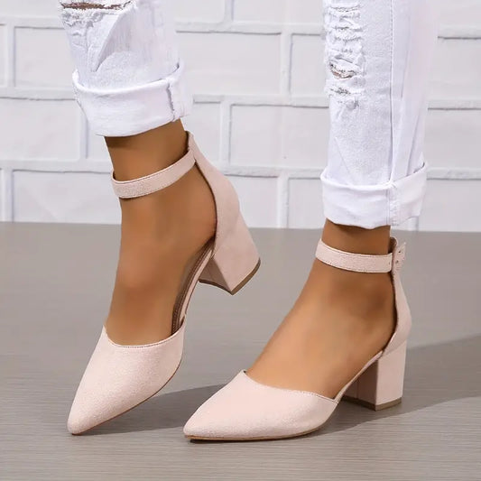D'Orsay Chunky Mid Heels
