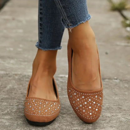 Clearance Sale 60% OFF -Women's Rhinestone Flat Shoes