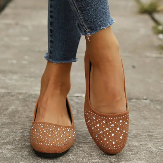 Clearance Sale 60% OFF -Women's Rhinestone Flat Shoes